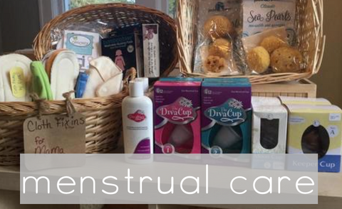 Natural Period Care - Menstrual Cycles, Natural Tampons, Sea Sponges, Diva Cup, Moon Cup, Keeper Cup, Mama Cloth, Cloth Menstrual Pads, POstpartum Pads