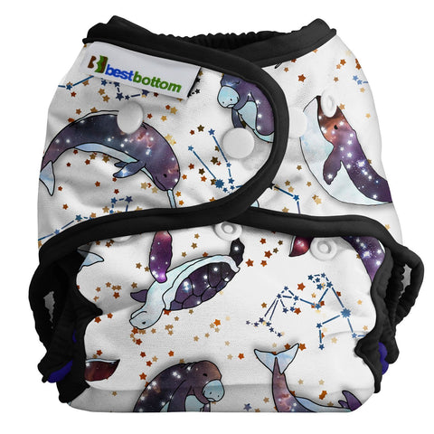 Best Bottom Celestial Sky, Snap Shell, Waterproof Diaper Cover Constellations