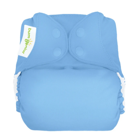 bumgenius elemental Twilight Blue -  One Size Organic Cotton All In One Cloth Diaper