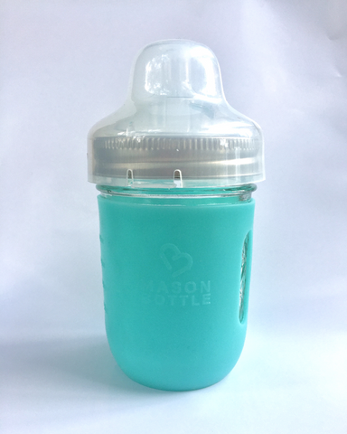 Mason Bottle - Zero Waste Glass Bottle for feeding baby pumping families All in One With Mason Jar