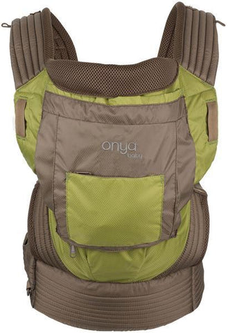 Onya Baby Carriers, Outback, Olive Green and Chocolate Chip,  Ripstop Nylon Outdoor baby carrier, hot weather, moisture wicking cool, mesh, performance, 