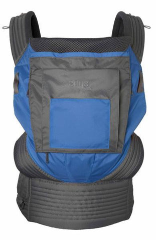Onya Baby Carriers, Outback, Slate Grey and Tahoe Blue, Ripstop Nylon Outdoor baby carrier, hot weather, moisture wicking cool, mesh, performance, 