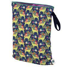 Planet Wise Wet Bag Large, Caribou Bloom, Deer and Flowers