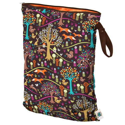 Planet Wise Large Wet Bag, Hanging, Jewel Woods, Foxes trees, and woodland scene